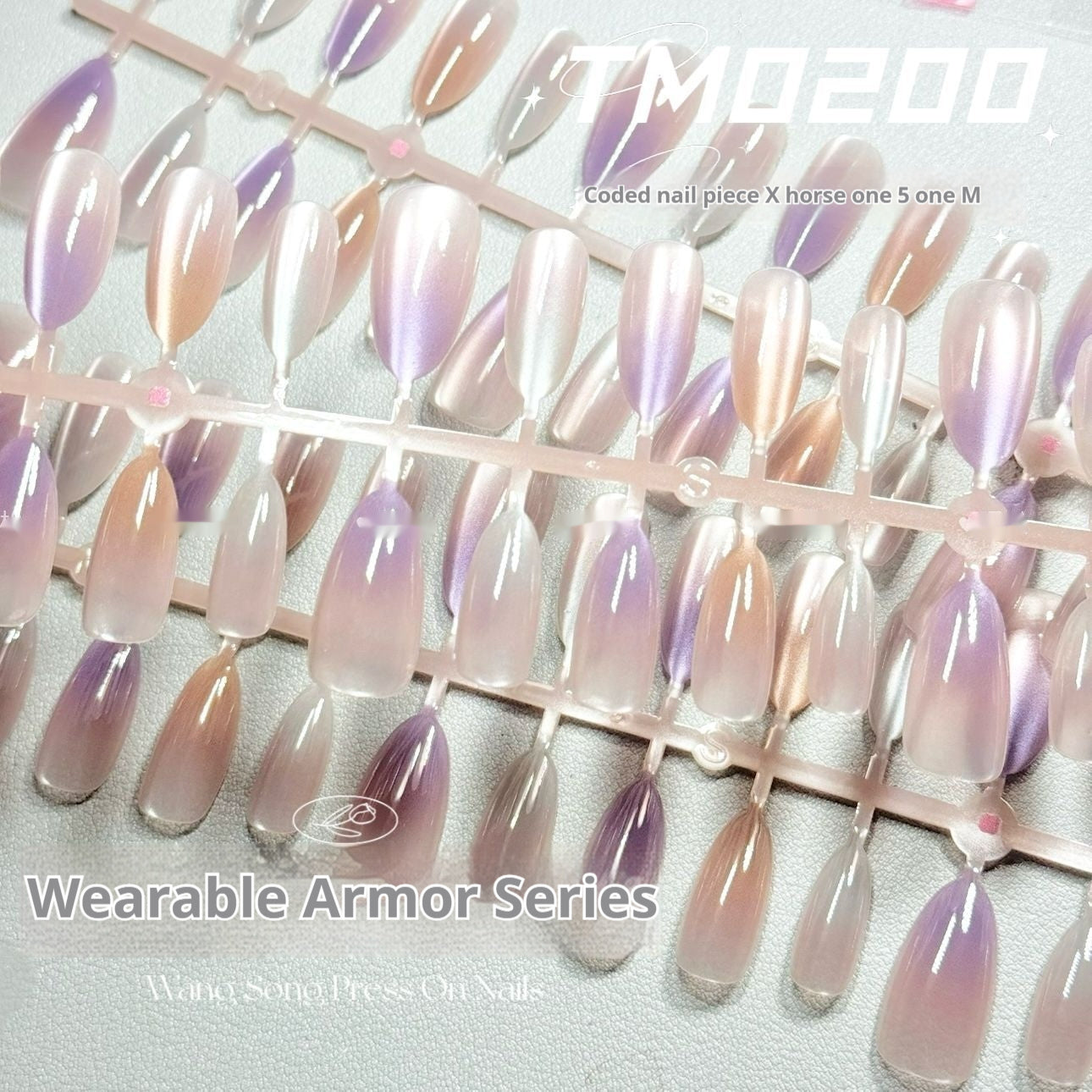 Grape Frozen Oval French Cat's Eye Wear Armor
