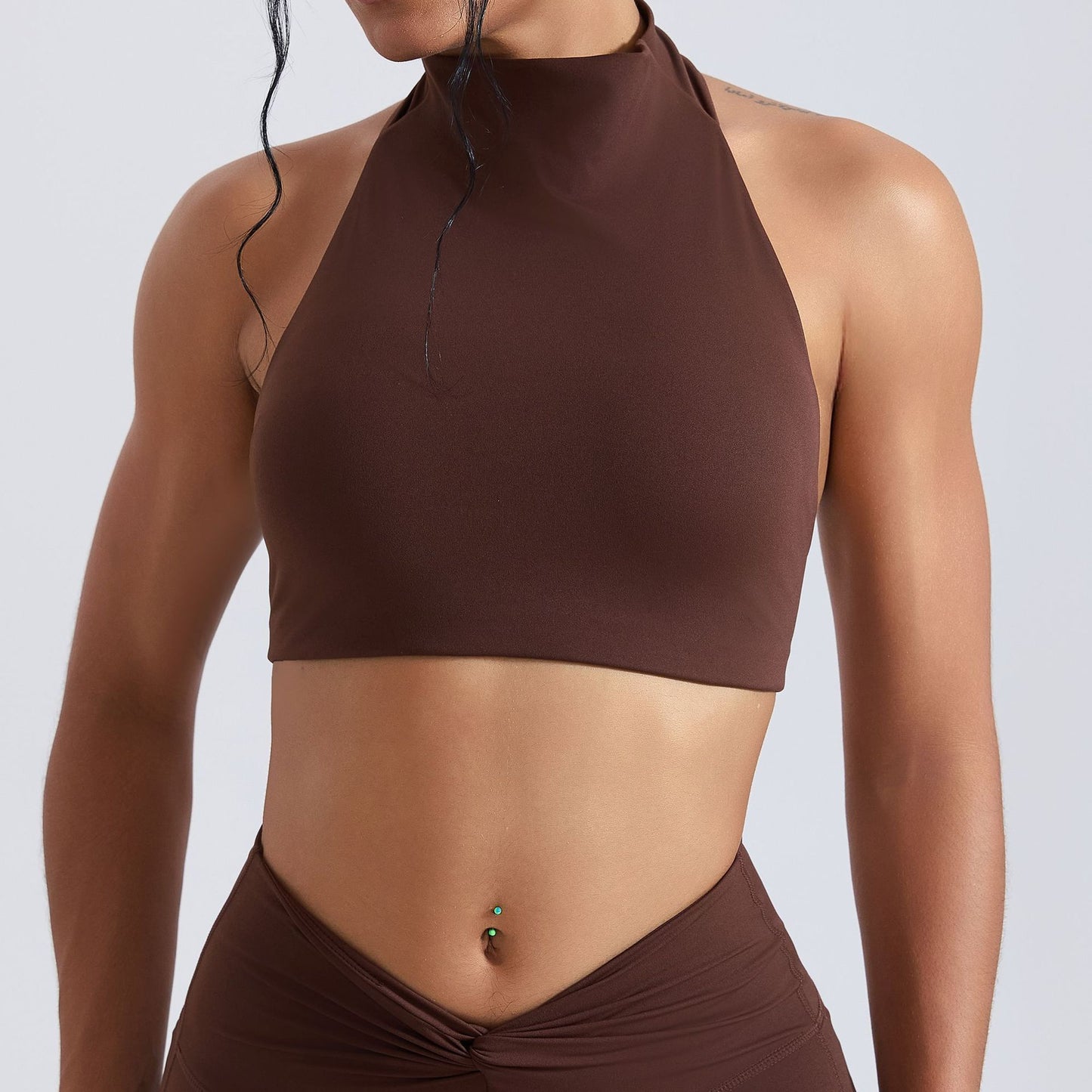 Womens Fitness Sports Bra, Form-fitting And Shock-absorbing Top