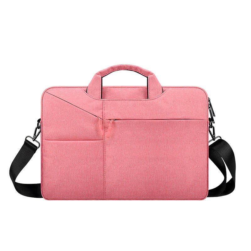 Oxford Cloth Solid Color One Shoulder Laptop Bag