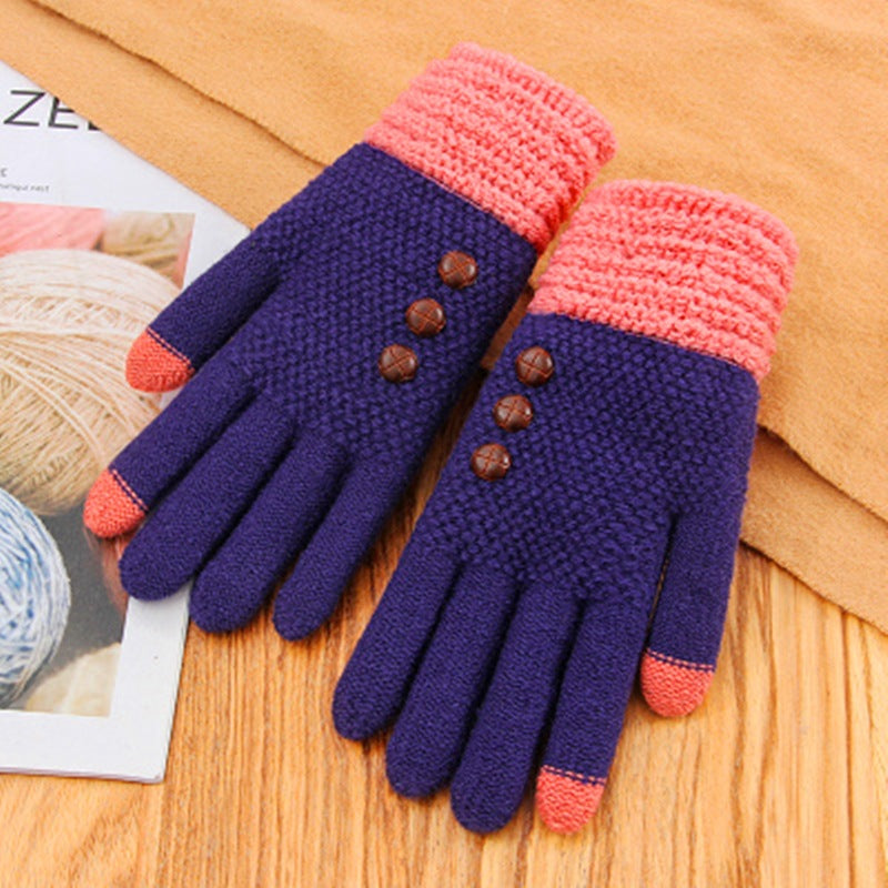 Touch Screen Riding Cute Game Split Finger Gloves