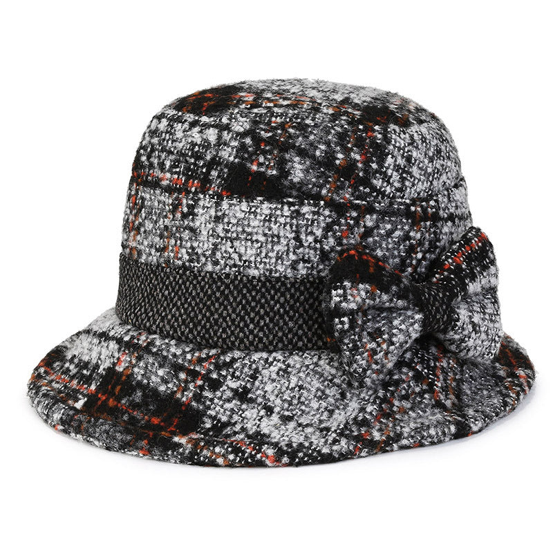 Women's Fashion Casual Thickened Tweed Fisherman's Hat