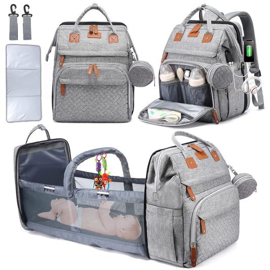 Folding Crib Anti-mosquito Stroller Large Capacity Baby Bag