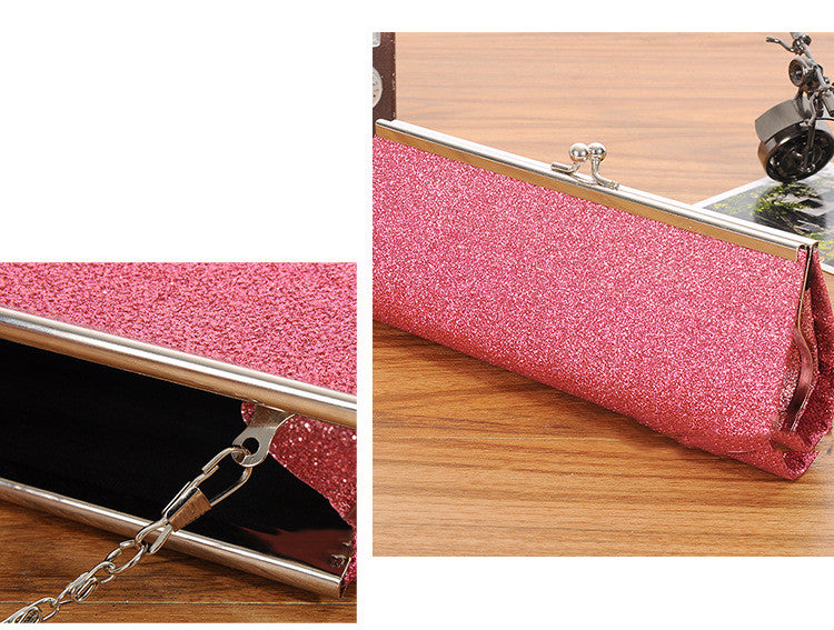 Long Wallet With Metal Clip Creative Chain Tote