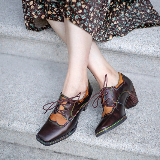 Retro Spring And Summer Ethnic Style High Heels Women's Shoes