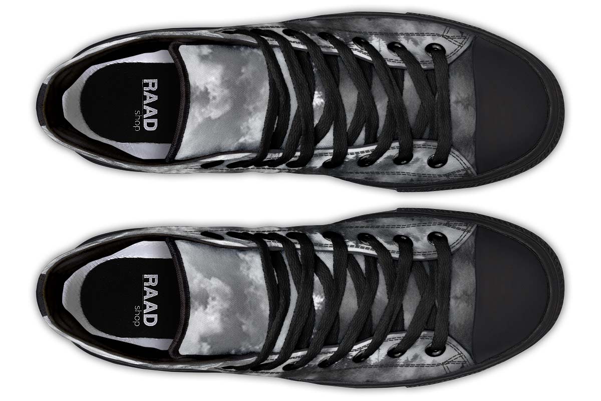 Men's And Women's Fashion Color Printing High-top Canvas Shoes
