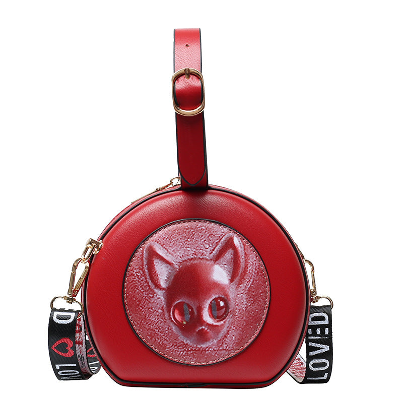 Personalized Eyes Women's Bag Shoulder Crossbody Portable Small Round