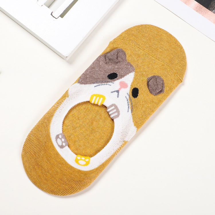 Cute cartoon little mouse boat socks