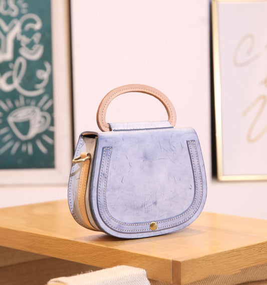 Leather Handmade Vintage Handbag Cowhide