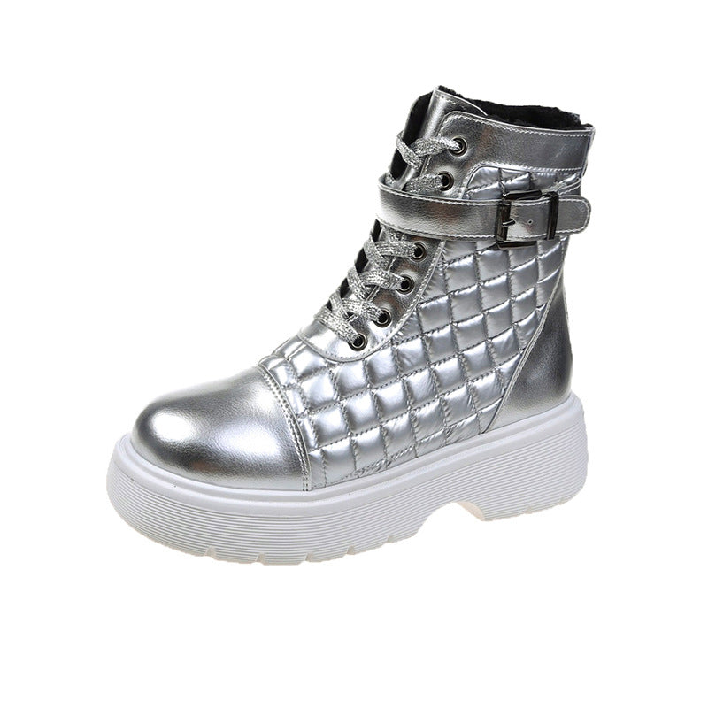 Fashion Plus Size Women's Boots Short Tube Strap