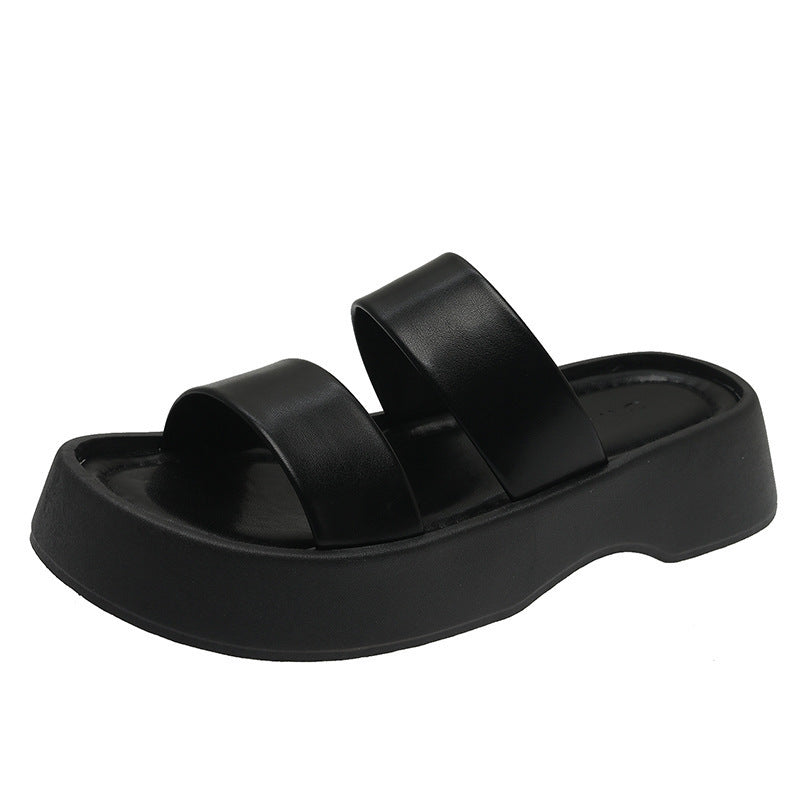 Casual Hjemmesko til Kvinder, Muffin Komfortable Platformsandaletter