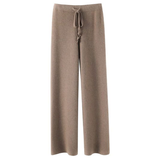 Women's Autumn And Winter Drape Knit Wide-leg Pants