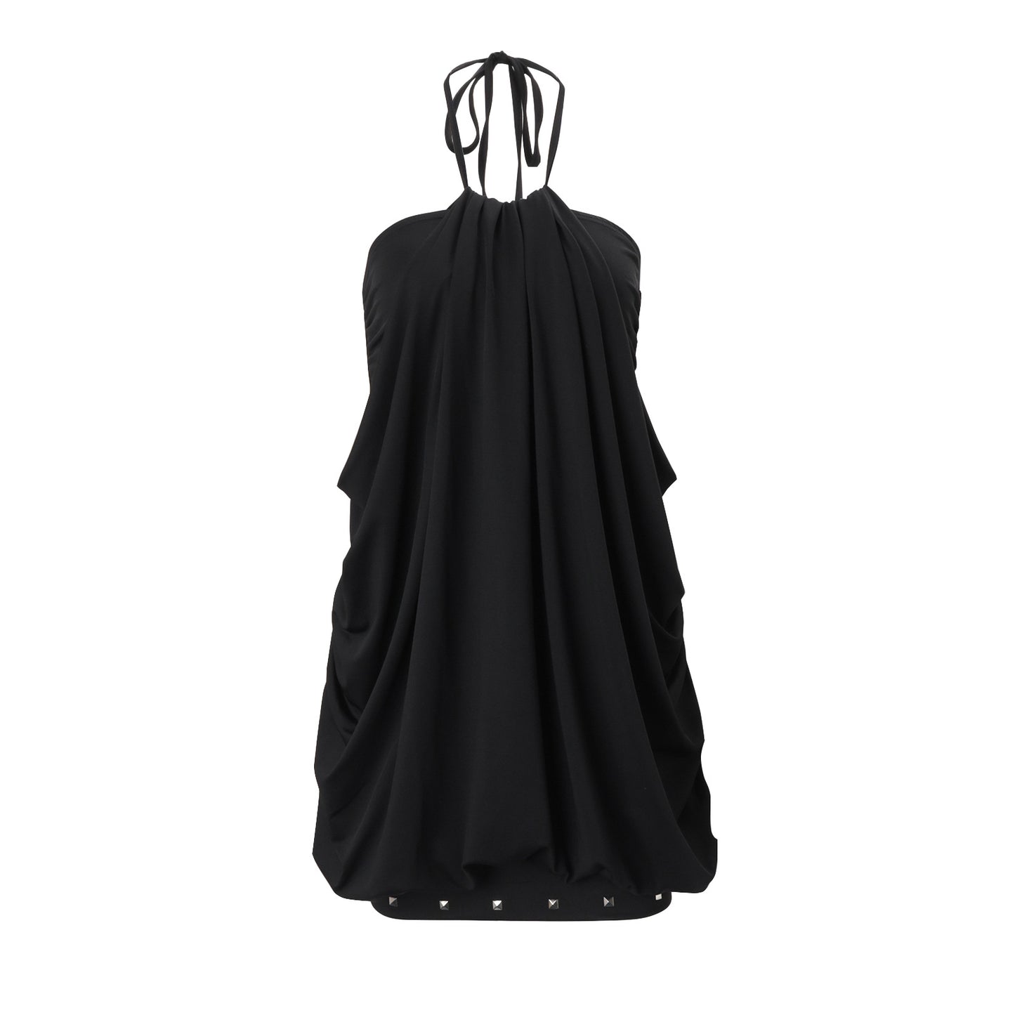 French-style Sleeveless Halter Dress For Women