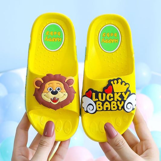 Cartoon Indoor Soft Bottom Home Parent-Child Sandals