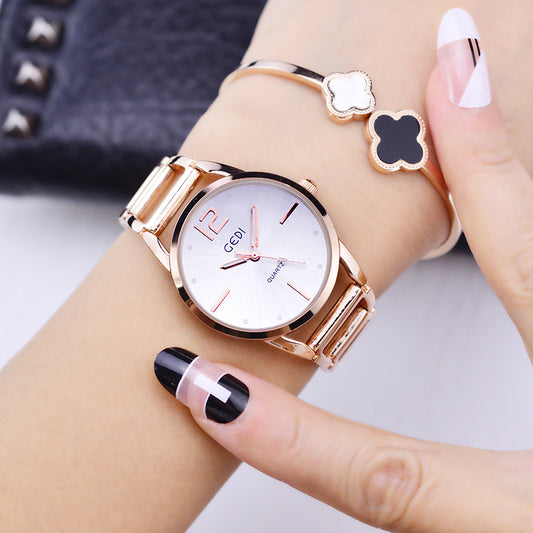 Hollow dial waterproof watch