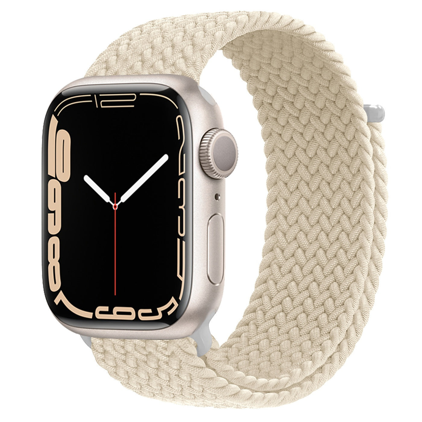 Elastic Woven Watch Strap With Hand Form Loop