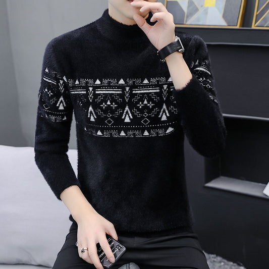 Minkfleece Half Turtleneck Fleecetrøje til mænd