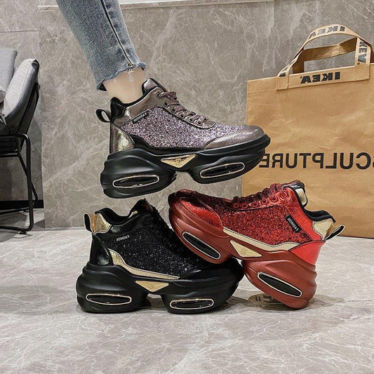 Plus Velvet Sponge Cake Sports Shoes