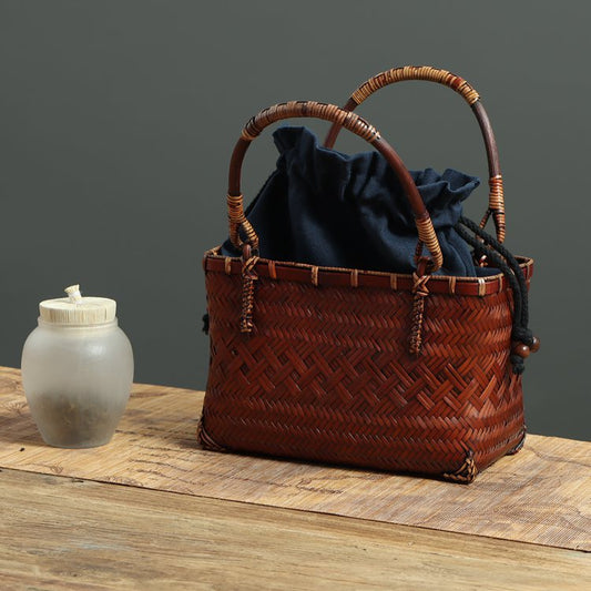 Handmade Bamboo Tea Art Set Storage Bag