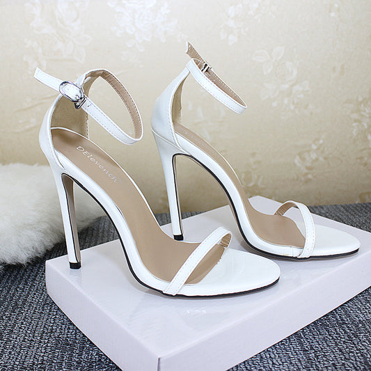 Thin High-Heeled Sandals Female With a Word