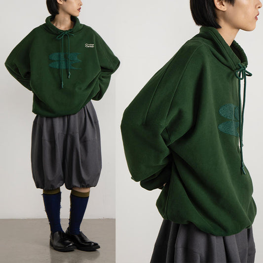 Unisex Hverdags Rullekrave Løs Drop Skuldre Sweatshirt
