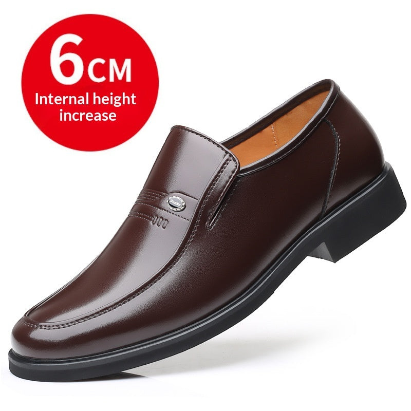 Spring Men's Leather Shoes Plus-size