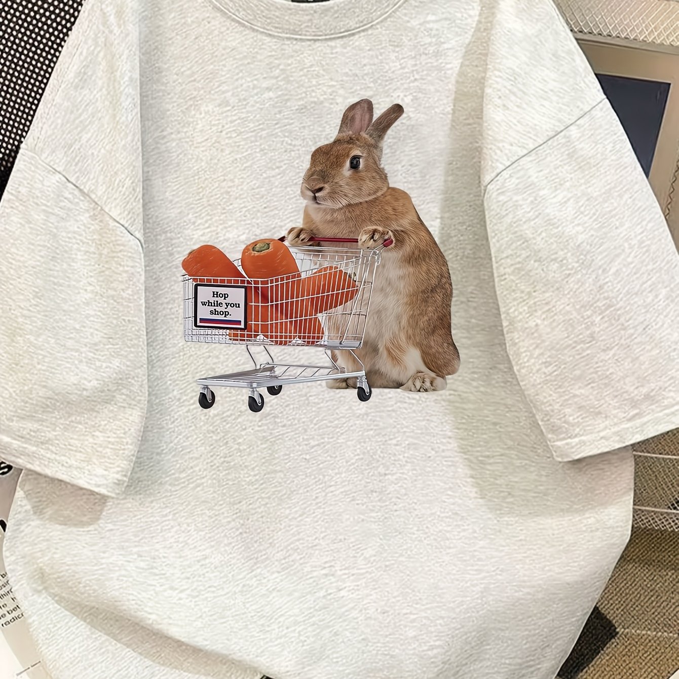 Womens Slimming Printed Three-Quarter Sleeve Top