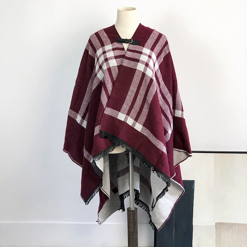 Women's Fashion Simple Double-sided Shawl