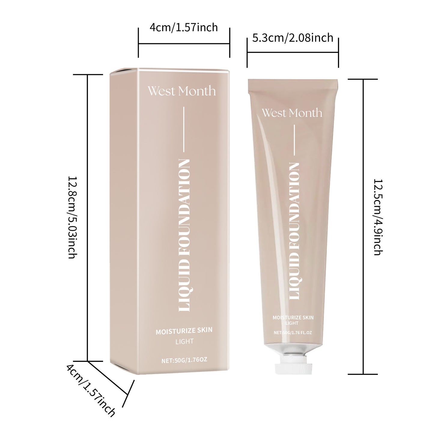 Moisturizing Liquid Foundation Long Lasting Smear-proof Makeup