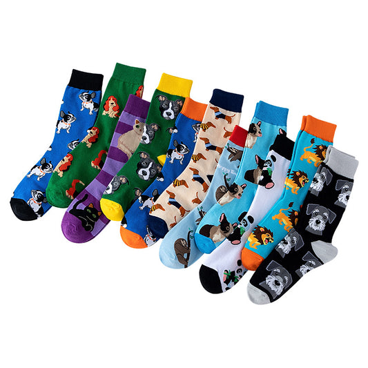 Mid-calf Cotton Animal-themed Socks For Women