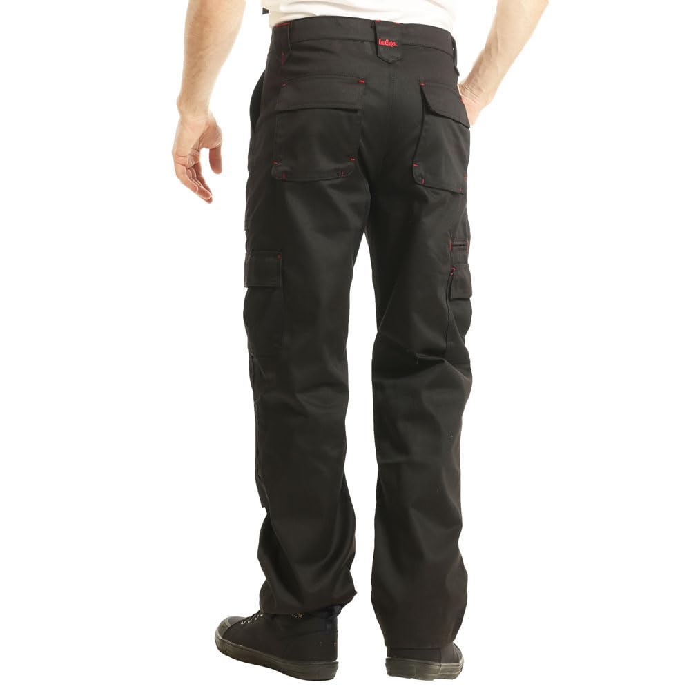 Lee Cooper herr Triple-genähtes Multi-werkzeug-taschen-klassiker Fracht Kneepad Taschen Arbeitssicherheit Byxor (1-pack)