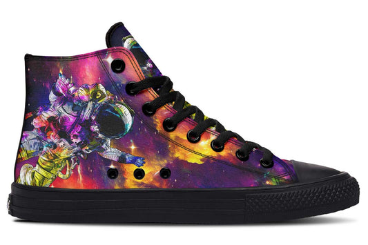Printed Couple High-top Canvas Shoes
