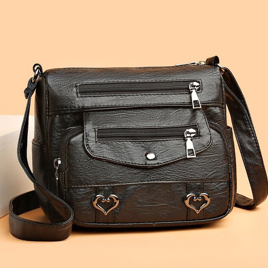 Women's Fashion Vintage Soft Leather Shoulder Bag