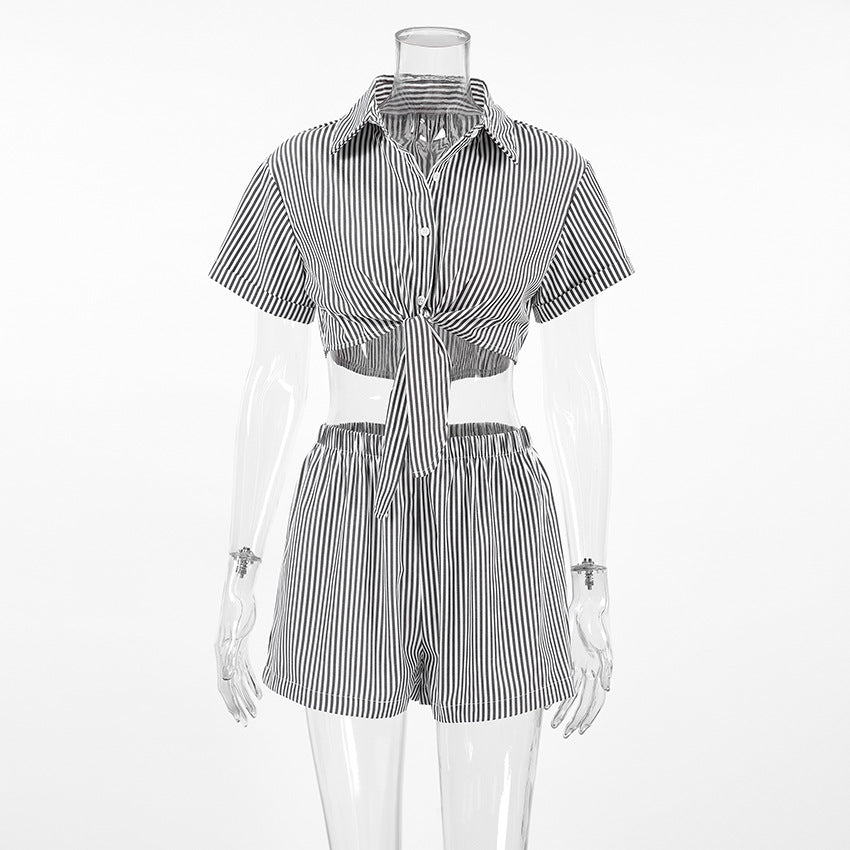 Fashionable Breathable Lightweight Loose-fitting Womens Two-piece Pajama Set
