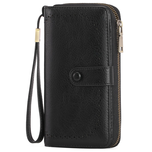 Expanding Card Holder Women's Long Wallet Passport Bag