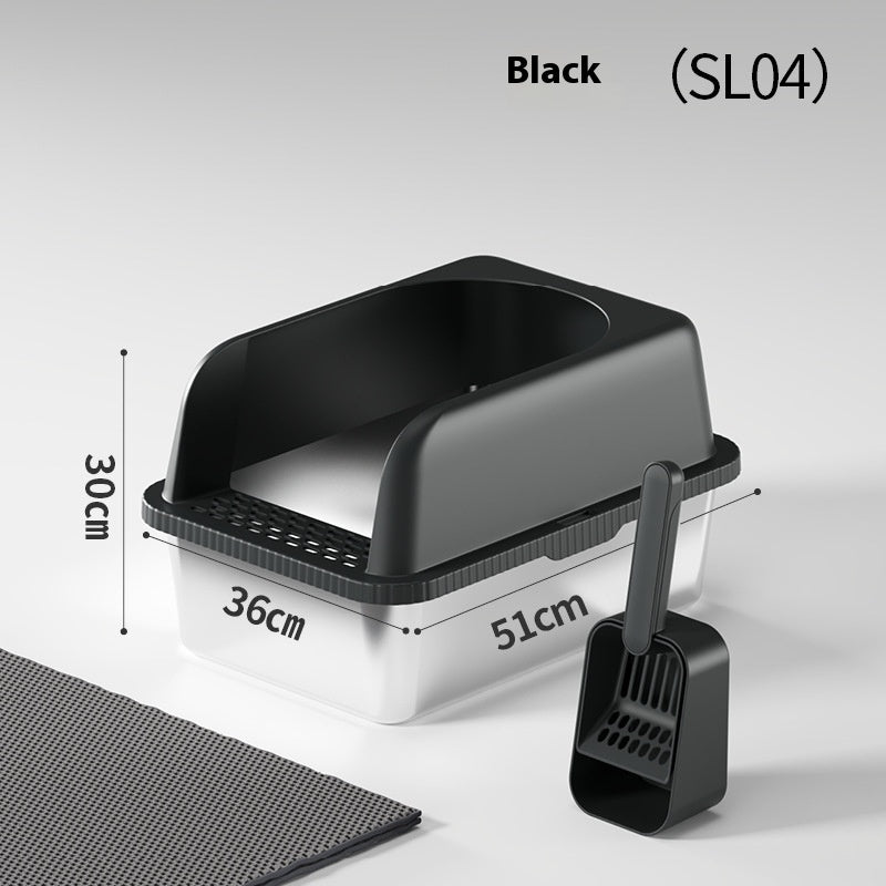 Stainless Steel Litter Box Easy To Clean Widen And Thicken