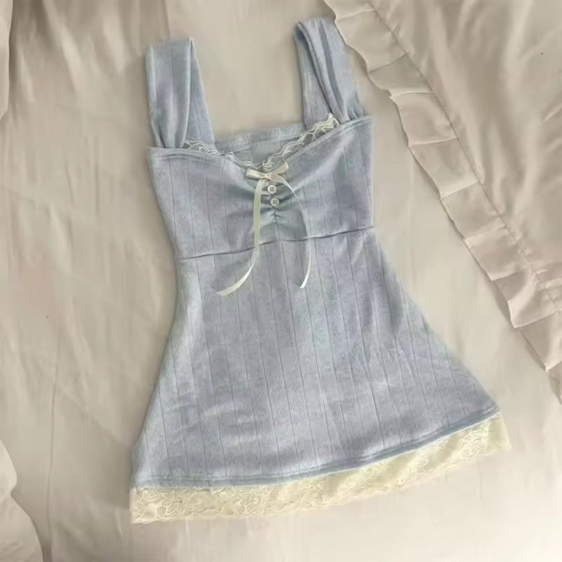 Harajuku Hot Girl Blonde Y2g Retro Letmatchende Vest