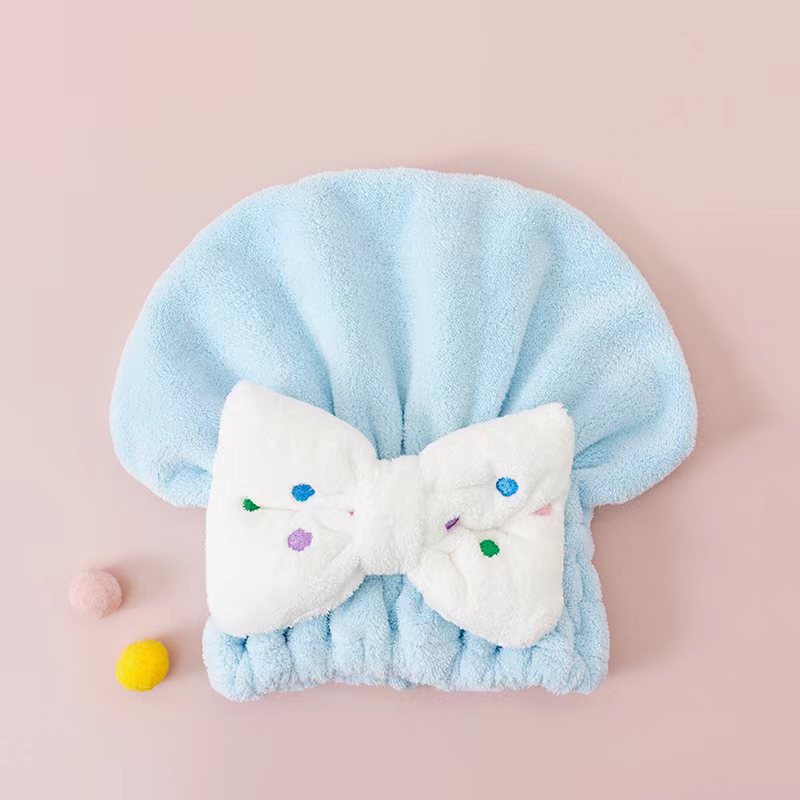 Children's Coral Velvet Dry Hair Cap