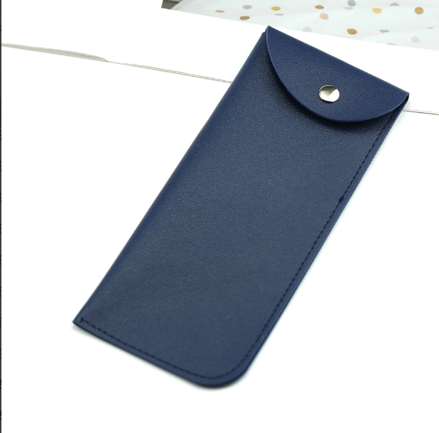 Glasses storage bag-PU leather-black-1 piece