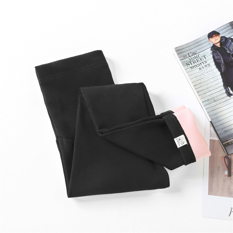 Maternity bottoming trousers with fleece