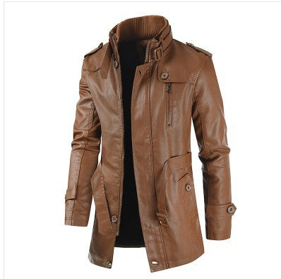 Autumn And Winter New Style Stand Collar Fleece-lined Thickened Coat