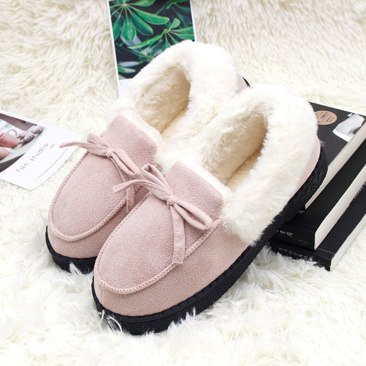 Winter Female Home Couple Indoor Push Slippers