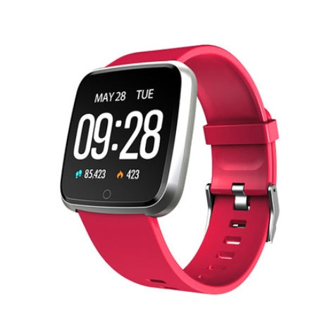 Y7 color screen smart bracelet Q3 steel belt large screen IP68 waterproof step counter heart rate information push foreign trade explosions hot sale
