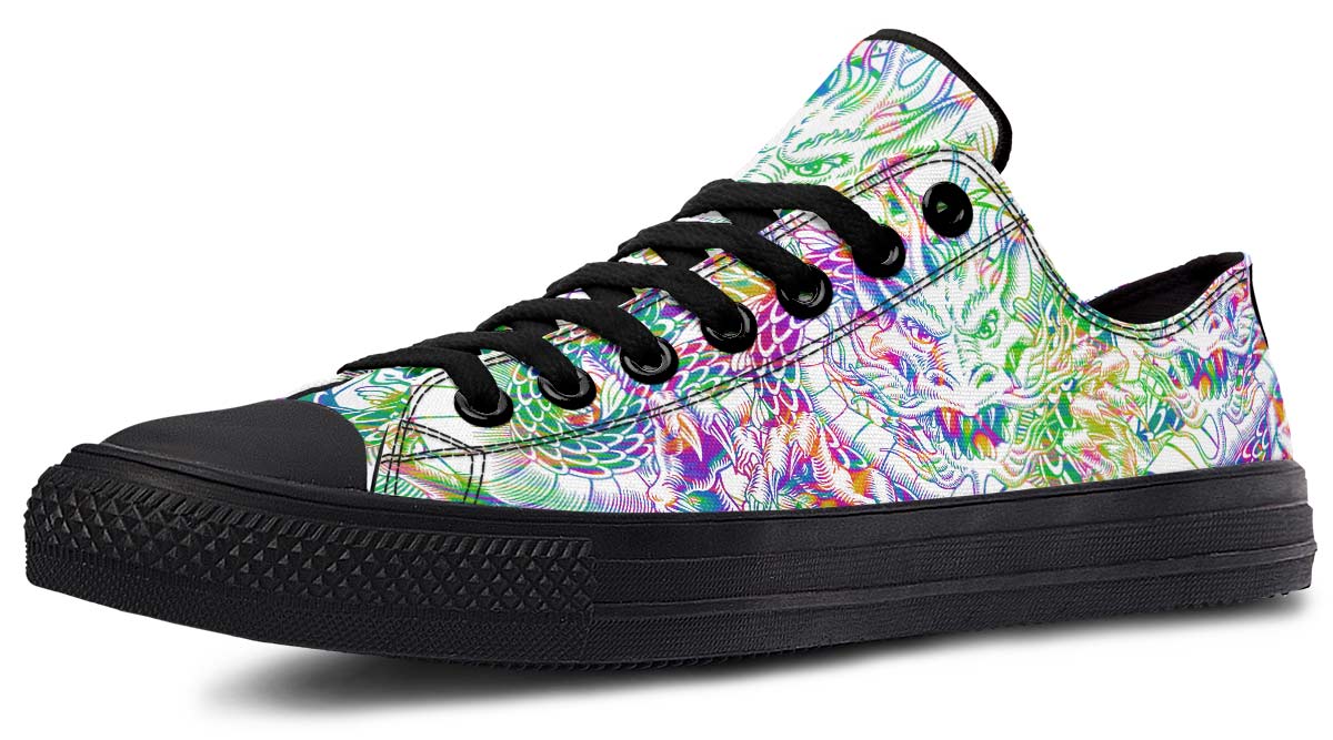 Fashion Print Couple Low-Top Canvas Shoes