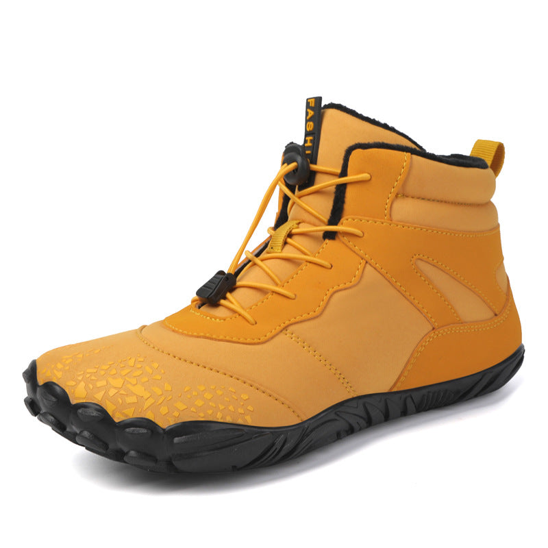 Fleece-lined Waterproof Snow Boots Warm Breathable High-top Casual Cotton Shoes