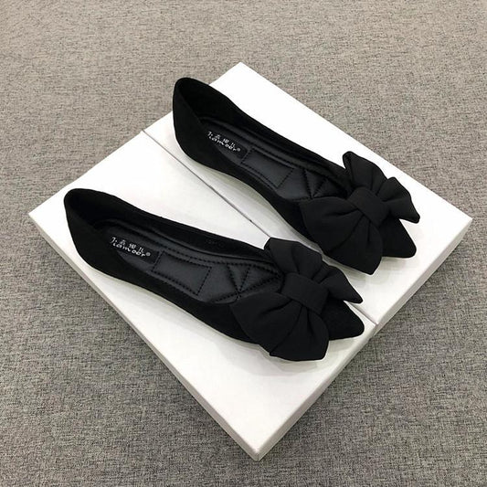 Shoes With Rubber Soles And A Black Bowversatile For Work