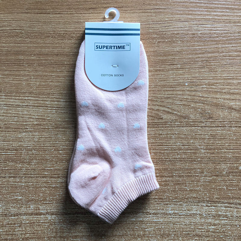 Ladies Cotton Socks Japanese Love Heart