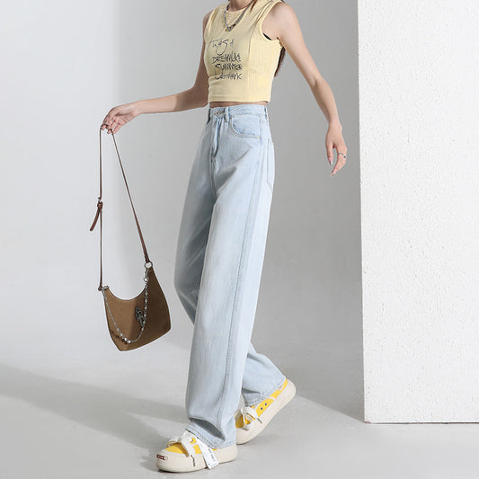 Lyse Lyocell Jeans til Kvinder Sommer Tynde