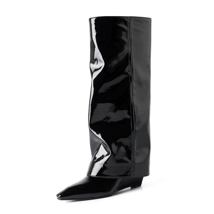 Women's Black Boots With High Heels