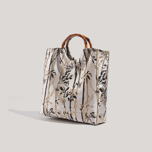 Chinese Style Traditional Ink Bamboo Handbag