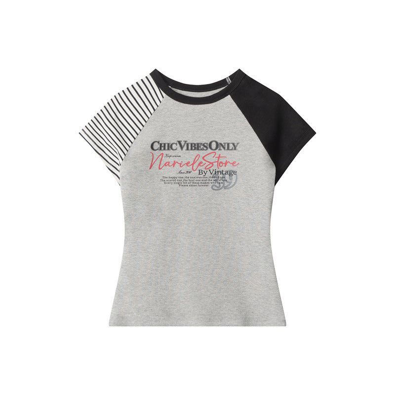 Letter Short-sleeved T-shirt Women's Top